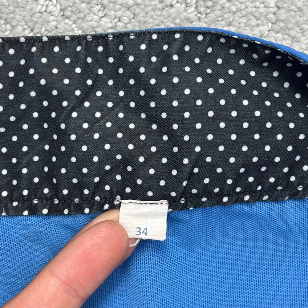 Lululemon Board Shorts Mens 34 Blue White Stripe Swim Trunks Surf Drawstring